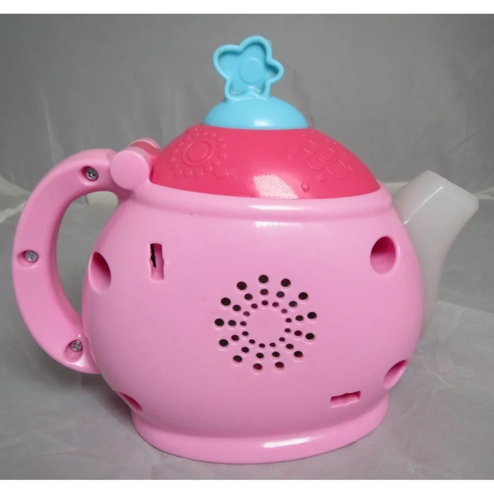 Fisher Price Talking Pink Teapot Laugh 'N Learn‎ Manners Tea Party Pot Musical